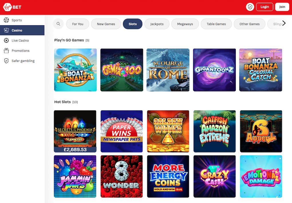 Virgin Bet Casino